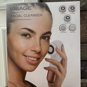 Visage Pro Style Facial Cleanser Brush Set 5 Attachments NEW Sealed